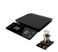 Bilancia da caffè ad alta precisione, bilancia da cucina portatile - Bilancia per caffè espresso ricaricabile tramite USB digitale - Bilancia da cucina da 3 kg/0,1 g, bilancia portatile per