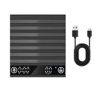 Bilancia Da Caffè Con Timer | Bilancia Digitale Portatile da Cucina 2Kg/0.1G - Misuratore Timer per Birra Casa Ufficio Campeggio Viaggio Cucina | per Casa Viaggio Ufficio Camping Panificazione