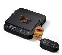 Bilancia da caffè di alta qualità con display radio e timer, bilancia da caffè espresso 0,1 g/3 kg, con indicatore del flusso, 5 modalità per portafiltro e caffè filtro, bilancia da cucina digitale