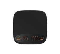 Bilancia Da Caffè Digitale Elettronica Touch Screen Con Timer Ricarica USB Bilance Da Cucina Display LCD Strumenti Di Misura 2 Kg / 0,1 G(Black)