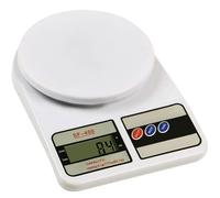 Bilancia da cucina, 10 kg, digitale, ad alta precisione, 1 g, display LCD, spegnimento automatico, funzione tara, bianco 24174