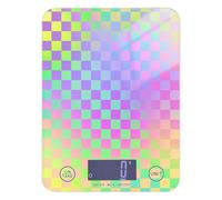 Bilancia da cucina bariatrica con design laser colorato, 5 kg/5 g, bilancia da cucina grammo con 4 unità per cottura dieta e perdita di peso (batterie non incluse)