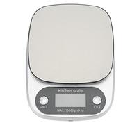 Bilancia da cucina, bilancia da cucina digitale con display a LED retroilluminato blu, alta precisione 1 g, padella in acciaio inox per la cottura, la preparazione di dolci e la