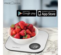 Bilancia da Cucina Bluetooth Compatibile con iOS o Android Controllo di Calorie