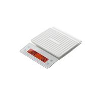 Bilancia Da Cucina Digitale 0,1 G / 3 Kg Sensori Di Precisione For Alimenti Caffè Elettronica Con Timer Include Pad Protettivo Impermeabile Misurazione Semplice Accurata(LCD WHITE)