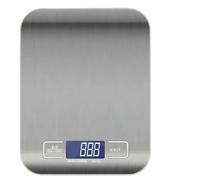 Bilancia da cucina digitale 5 kg in acciaio inossidabile, bilancia a piattaforma piccola e precisa, for alimenti caffè, for la cottura di(White 10kg 1g)