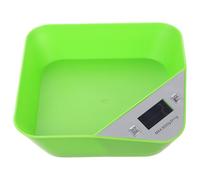 Bilancia da Cucina Digitale 5000g Verde a Ciotola per Alimenti | Display LCD Chiaro, Letture Accurate, Formato Compatto, per Caffè e Impasti, ABS Verde