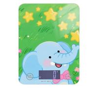 Bilancia da cucina digitale a forma di elefante blu a forma di simpatico cartone animato, impermeabile, 5 kg/5 g, con 4 unità per espresso perdita di peso cheto (batterie non incluse)