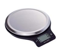Bilancia da cucina digitale Acurite rotonda in acciaio inossidabile 1 g/5 kg Ner