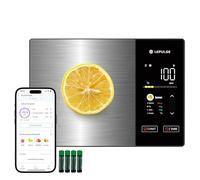 Bilancia da cucina digitale con calcolo dei valori nutrizionali, bilancia per alimenti con 24 analisi nutrizionali, bilancia per alimenti in acciaio inox da 5 kg, display TFT a colori, 50 analisi