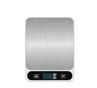 Bilancia da cucina digitale da 10 kg, bilancia da gmo, display digitale LCD, bilancia da tavolo elettronica, bilancia for alimenti for dieta sana personale(Withe 10KG)