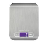 Bilancia da cucina digitale HK 105 Bilancia ad alta precisione in acciaio inossidabile, impermeabile. Capacità 5 kg. Schermo LCD.Batterie incluse. Funzione tara. Libro di ricette scaricabile