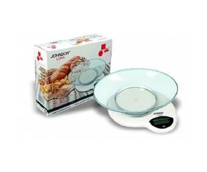 BILANCIA DA CUCINA DIGITALE JOHNSON LUNA MAX 3KG GRAD. 1GR. CON CIOTOLA IN PLAST