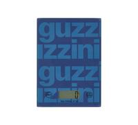 Bilancia da cucina Digitale LABEL in vetro temperato capacità Max 5 Kg , 4 unità di Misura , Grammi , Libre, Once , Millilitri, Blu aria blu