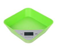 Bilancia da Cucina Digitale per Alimenti, 5000g, ABS, Verde | Precisione 1g, Display LCD Chiaro, per Caffè e Ricette, Facile Dosaggio di Farine