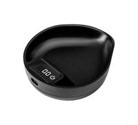 Bilancia da cucina digitale per caffè con display LED, precisione 0,1 g, design a ciotola per pour-over, antiscivolo, ricaricabile con USB-C, portatile, nera, 120 x 102 x 37 mm