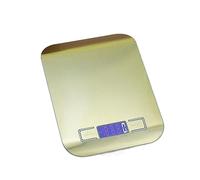 Bilancia Da Cucina Elettronica 5/10kg Digitale Precisione In Acciaio Inossidabile Strumenti Di Misurazione Del Peso LCD In Grammi Stadera Accurata Misurazione Precisa(Gold-10kg 1g)