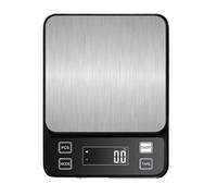 Bilancia da cucina elettronica digitale da 3/5/10 kg 0,1 g con display LCD, strumento di misurazione e pesatura in acciaio inossidabile completamente impermeabile(Battery-10kg)
