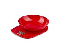 Bilancia da Cucina Elettronica con Ciotola Colore Rosso