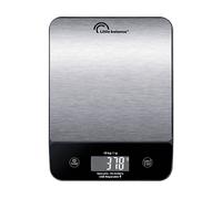 LITTLE BALANCE 8711 Happy Genius 10 Inox Bilancia da cucina senza batteria ricaricabile USB-C, riparabile, 10 kg, acciaio inox