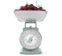 Bilancia da cucina meccanica senza tempo Salter SA00562BFEU12 - capacità di 5 kg, ciotola lavabile in lavastoviglie da 1 litro, design classico, quadrante a cifre grandi di facile lettura, 22cm, sage