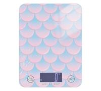 Bilancia da sogno blu e rosa per alimenti, mini bilancia da 5 kg/5 g, bilancia digitale intelligente da cucina con 4 unità per arrostire i pasti preparati per cheto báscula para pesar alimentos