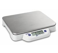Bilancia da tavolo [Kern ECB 10K-3N] piatta, mobile, semplice, in acciaio inox, portata massima 10 kg, leggibilità [d]: 5 g