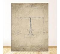Bilancia Della Giustizia Avvocato Regalo Arte Tela Dipinto Avvocato Signora Giustizia Legge Brevetto Poster E Stampe Avvocato Ufficio Decorazione Da Parete 40X60 Cm Senza Cornice