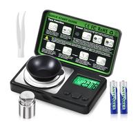 Bilancia digitale ad alta precisione in milligrammi, 0,001 g/50 g, mini bilancia digitale tascabile con display LCD per polveri, gioielli, medicine, con peso cal, pinzette, piatto di pesatura