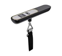 Bilancia digitale bagaglio - 110lb pesa valigia con gancio e display LCD | Strumento misura portatile | Capacità 50kg, alta precisione 10g, tara e blocco dati con uncino, pesatore da viaggio compatto