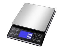Bilancia digitale, Bilancia da cucina digitale per alimenti in acciaio inossidabile per LCD postale dietetico(5kg 0.1g-Rechargable)