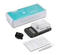 Bilancia digitale, Bilancia digitale in grammi, precisione 0,001 g, bilancia mini milligrammo for oro e laboratorio(A1-Green)