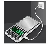 Bilancia digitale, Bilancia elettronica digitale ricaricabile USB portatile di precisione for gioielli, mini tascabile, bilancia in grammi
