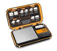 Bilancia digitale, Bilancia tascabile digitale da 200 g x 0,01 ad alta precisione in grammi con display LCD 6 unità(Oranje)