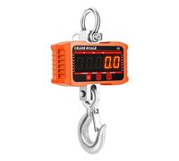 Bilancia digitale Crance da 500 kg/1000 kg N/Lb/Kg 3 unità ad alto carico elettronico industriale for carichi pesanti gru a gancio bilancia sospesa, Pesatura precisa(Orange 500kg)