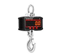 Bilancia digitale Crance da 500 kg/1000 kg N/Lb/Kg 3 unità ad alto carico elettronico industriale for carichi pesanti gru a gancio bilancia sospesa, Pesatura precisa(Black 1000kg)