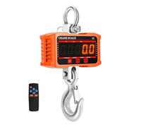 Bilancia digitale da 500 kg/1000 kg Gru a gancio for carichi pesanti elettronici industriali ad alto carico N/Lb/Kg 3 unità Bilancia sospesa(500kg orange)