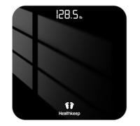 Bilancia digitale da bagno per peso corporeo, bilancia con sensori ad alta precisione, display a LED con design ad angolo rotondo preciso 400 libbre/180 kg