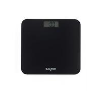 Bilancia Digitale da Bagno Salter - Bilancia Pesa Persona Senza Batteria, Piattaforma in Vetro Temperato, Accensione con Passo, Capacità 180kg, Nessuna Batteria Necessaria, Display LCD, Nero