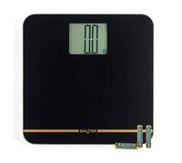 Bilancia Digitale da Bagno Salter Max - Display LCD Oversize, 250 kg/550 lbs, Piattaforma Grande, Display LCD di Facile Lettura, Piedi per Moquette e Batterie Incluse, Letture Istantanee, Nero