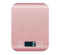 Bilancia digitale da cucina, 10 kg/1 g, con display LCD, 6 unità, funzione tara, accessori da cucina per cuocere caffè, cibo per animali domestici, regali per donne, rosa