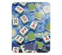 Bilancia digitale da cucina cinese Mahjong con display LCD blu, 5 kg/5 g, piccola bilancia digitale da cucina con 4 unità per fare sapone cheto (batterie non incluse)