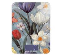 Bilancia digitale da cucina con fiori viola, narcisi argentati, 5 kg/5 g, bilancia da 5 g e oncia, con 4 unità per arrostire i pasti (batterie non incluse)