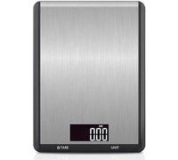 Bilancia digitale da cucina, in acciaio inox 304, per la perdita di peso, cottura al forno, cheto e preparazione dei pasti, in acciaio inox 304