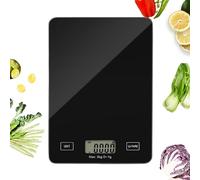 Bilancia digitale da cucina - Peso alimentare 21,46 cm | Display LCD Meter - Strumento di precisione per il controllo delle porzioni alimentato da batterie AAA, ideale per cuocere la preparazione dei