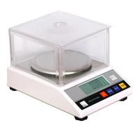 Bilancia digitale da laboratorio, bilancia elettronica digitale da laboratorio di grandi dimensioni, per gioielli, monete d'oro, as, grammi, 0,01 g - 600 g, con livella a bolla da 2 kg. (2 kgx0,01 g)
