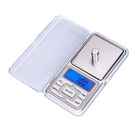Bilancia digitale, display con retroilluminazione a LED, 0,1-500 g, mini bilancia digitale tascabile per gioielli da cucina, droga, tè, lievito, caffè e altro.