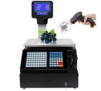 Bilancia Digitale Elettronica Professionale Bilance elettroniche da tavolo per vendita al dettaglio, bilance digitali con stampa di etichette, bilance per codici a barre con display a palo,