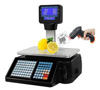 Bilancia Digitale Elettronica Professionale Bilance elettroniche da tavolo per vendita al dettaglio, bilance digitali con stampa di etichette, bilance per codici a barre con display a palo,