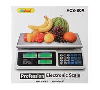 BILANCIA DIGITALE ELETTRONICA PROFESSIONALE DA CUCINA PORTATA MAX. 40KG ACS-809
